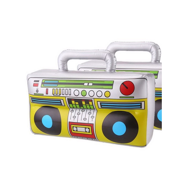 Guitar Bơm Hơi Kiêm Micro Đồ Chơi Vui Nhộn Cho Bé