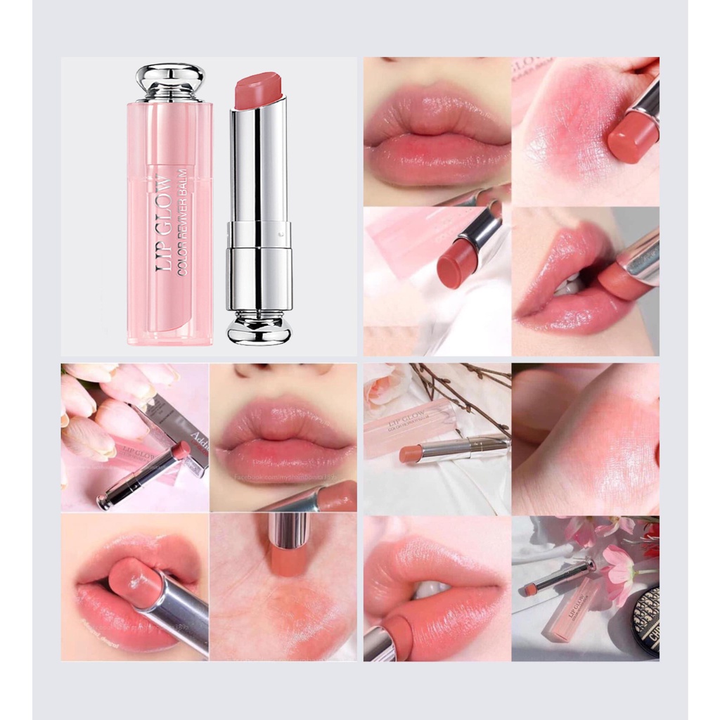 Son Dưỡng Dior 012 Addict Lip Glow  RoseWood.Dòng Son Chuyên Dưỡng Cao Cấp Của Dior,Lên Màu Rất Tự Nhiên,Không Quá Nhạt.