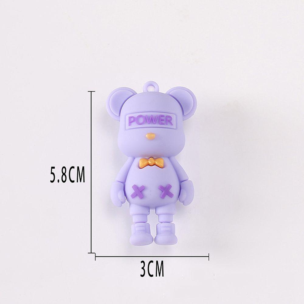 Rebuy1 Móc Khóa Hình Gấu Thắt Nơ Hoạt Hình Tự Làm Trang Sức Thời Thượng