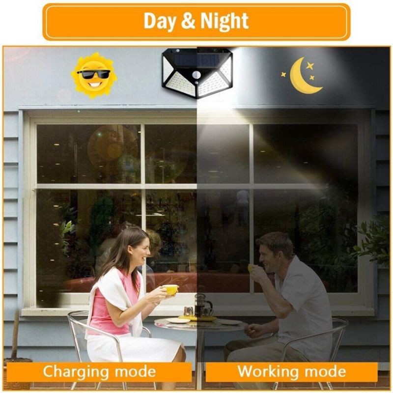 Đèn led năng lượng mặt trời Solar Powered Led Wall Light chống nước