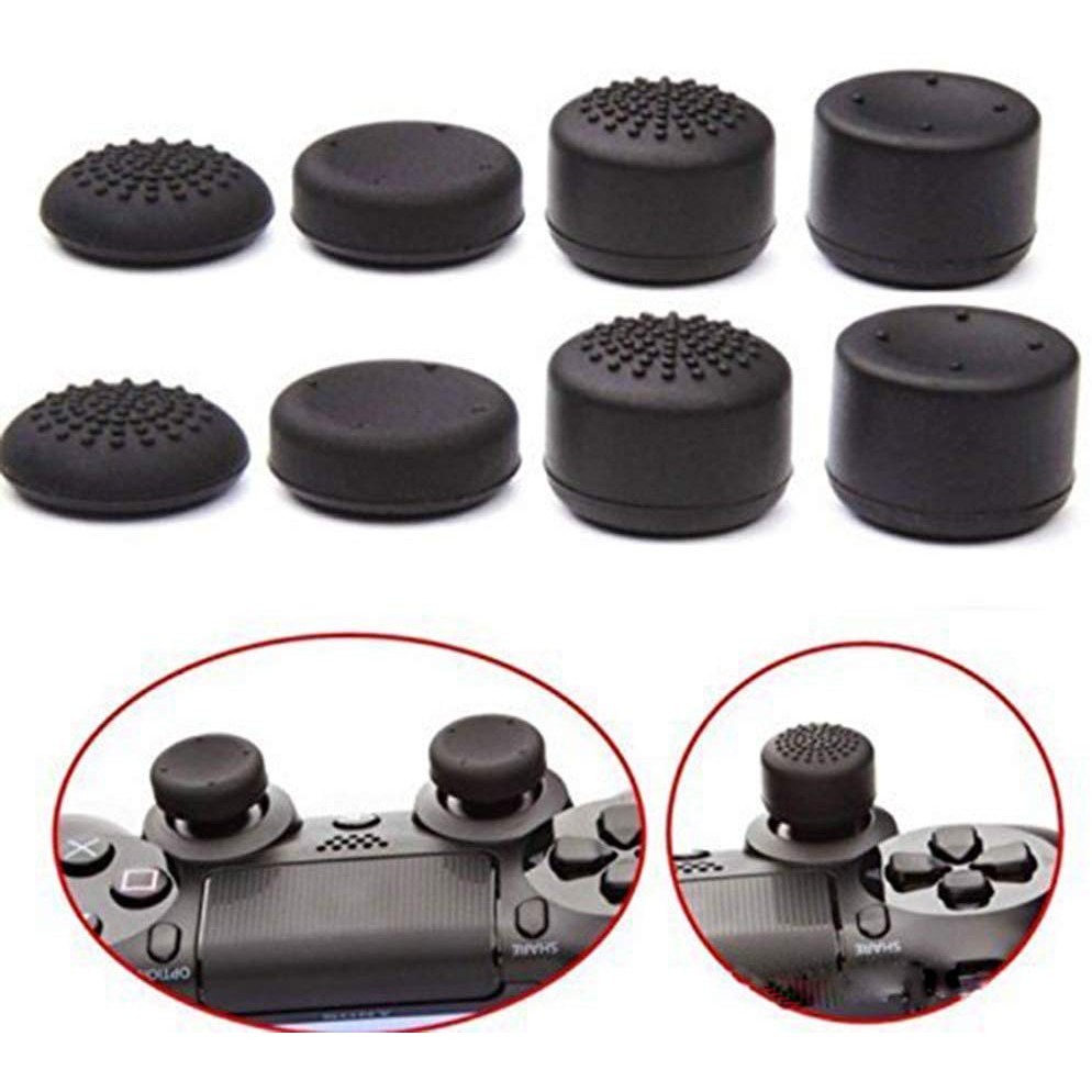 Gói 8 PCS Bộ điều khiển Analog Gamepad Nâng cao Chống trượt Ngón tay cái Tay cầm Thumbsticks Nắp đậy Cần điều khiển cho PS4, PS3, PS2, Switch Pro, Xbox one, Xbox 360, Bộ điều khiển Wii U