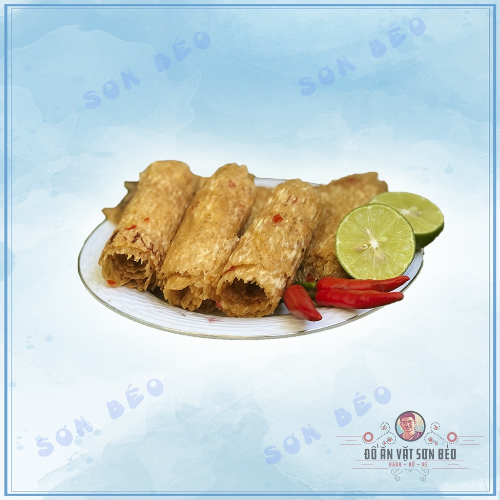 Mực cán tẩm vị Nha Trang 500g loại 1, túi Zip tiện lợi | Ăn vặt Sơn Béo | BigBuy360 - bigbuy360.vn