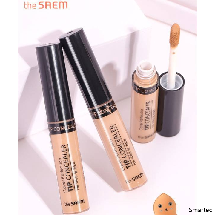 (Hàng Mới Về) Kem Che Khuyết Điểm Dạng Lỏng The Saem Spf28 / Pa + + Làm Sáng Da 6.5g