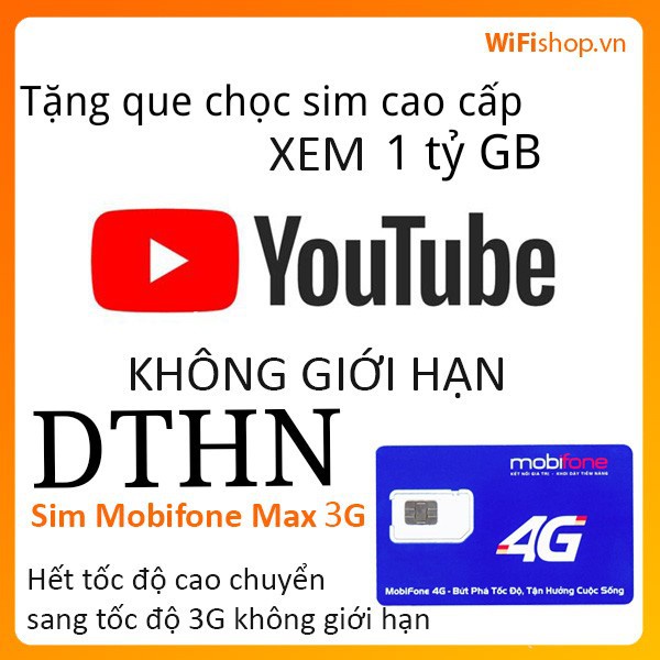 [DTHN-IPHN2-DIP50-F120WF] Sim 4g Mobifone MAX KHÔNG GIỚI HẠN DUNG LƯỢNG DATA