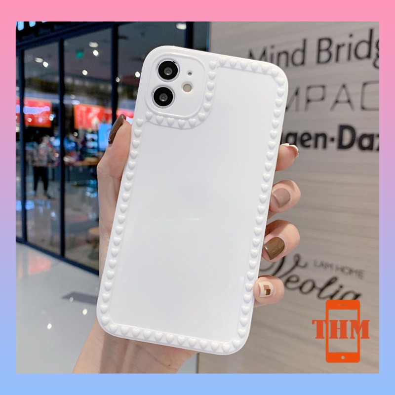 Ốp Điện Thoại Trái tim Silicone Cho iphone6/6S/6splus/se/7/7plus/8/8plus/X/xs/xsmax/11/12/13/Pro/Pro Max-020