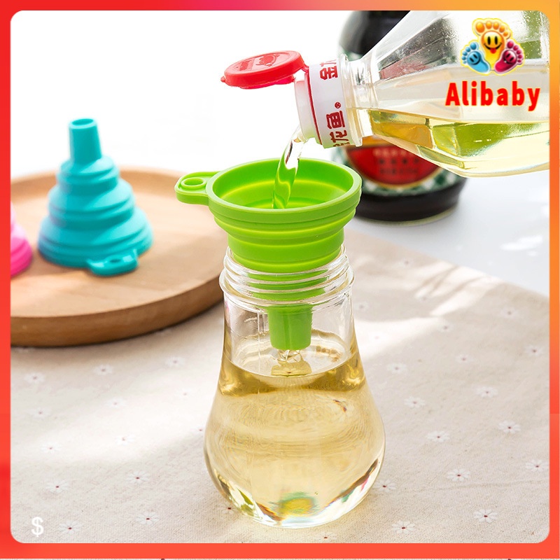 Phễu Gấp Gọn Đa Năng - Phểu Mini Chiết Chất Lỏng/ Mỹ Phẩm / Nước Hoa / Dầu Ăn / Gia Vị E553