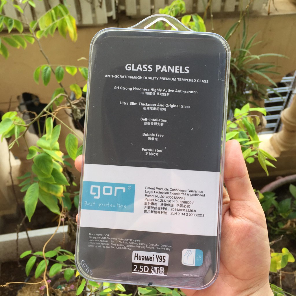 Bộ 2 kính cường lực Gor cho Huawei Y9S vát cạnh 2,5D cảm ứng siêu mượt trong suốt