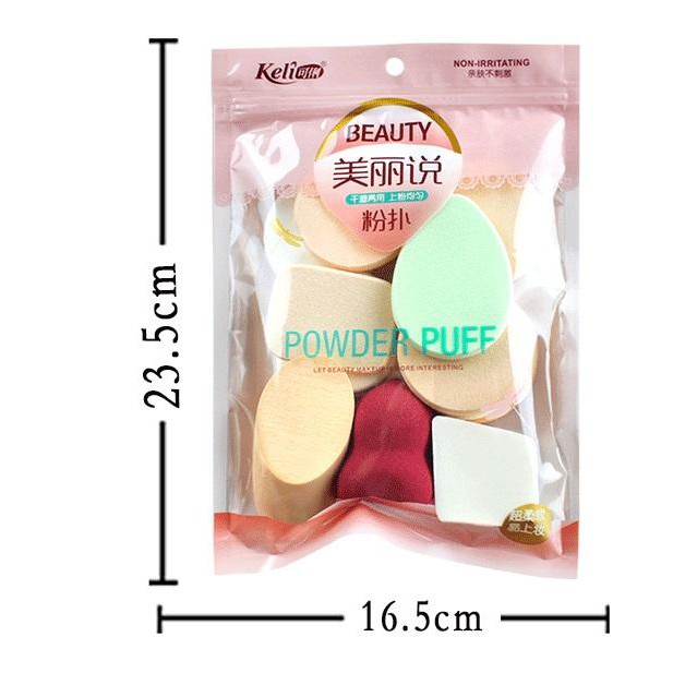 Set 13 bông phấn tổng hợp KELI Powder Puff 7812