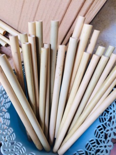 Set 10 ống hút tre
