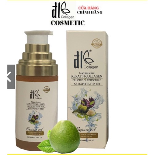 Tinh dầu dưỡng tóc ĐL COLLAGEN bảo vệ, phục hồi tóc hư tổn từ sâu bên trong do sử dụng hóa chất - Chan beauty cosmetic