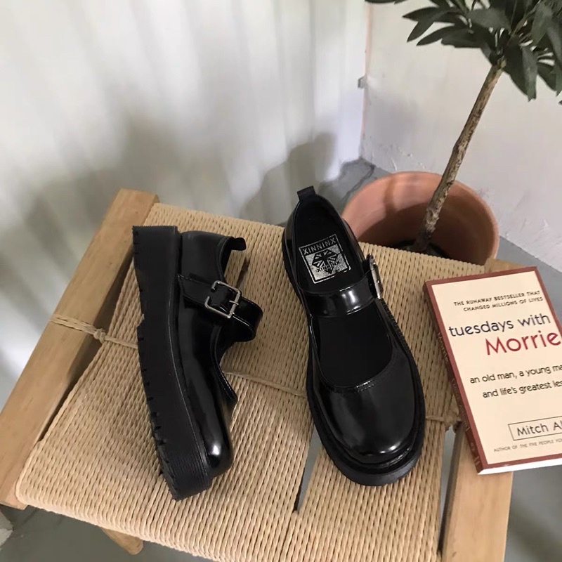 Giày búp bê có quai Mary Jane vintage Yannie Lolita