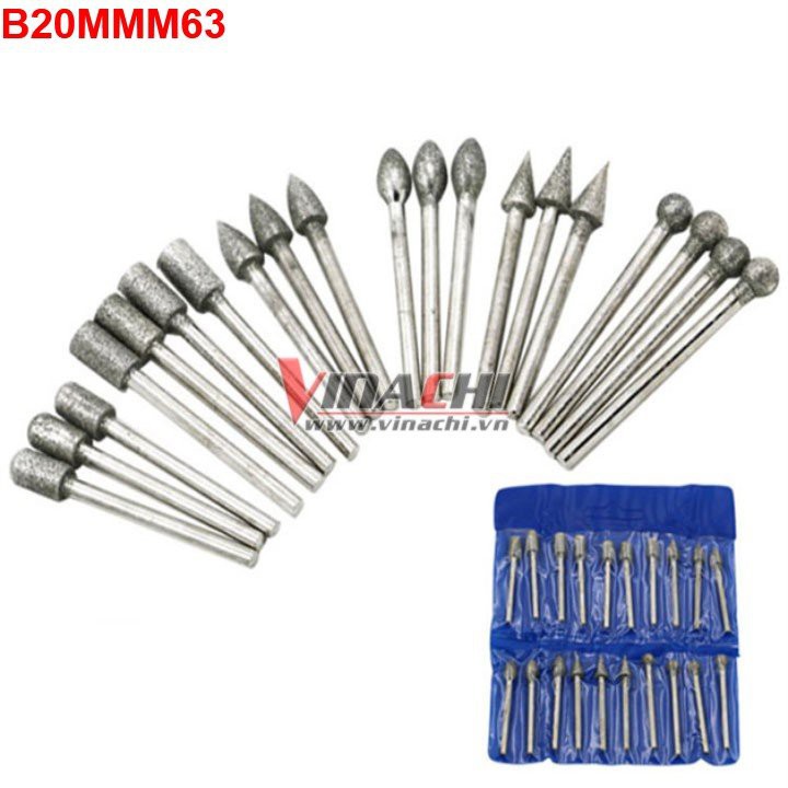 BỘ 20 MŨI MÀI MỊN