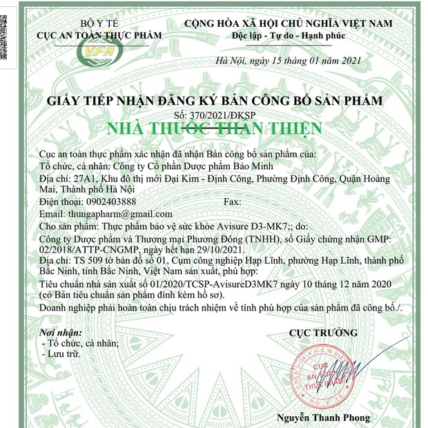 AVISURE D3-MK7 – Canxi D3 nhỏ giọt cho trẻ sơ sinh giúp tăng cường hấp thu canxi, giảm còi xương ở trẻ (20 ml)