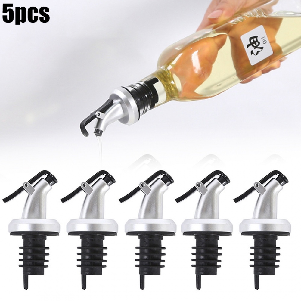Bộ 5 vòi rót dầu olive có nút chặn chống bụi chất lượng cao
