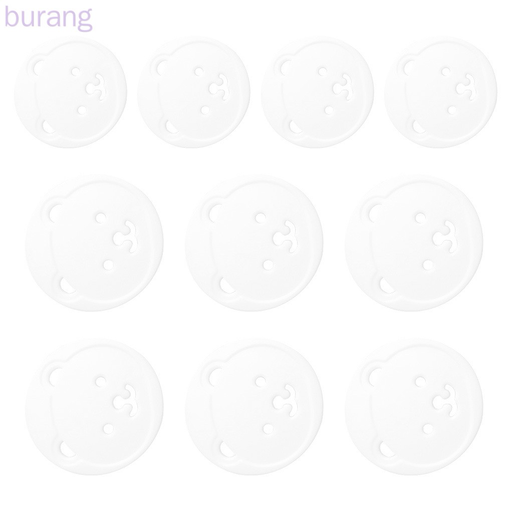 Set 10 nắp đậy ổ cắm điện bằng nhựa bảo vệ an toàn cho trẻ em