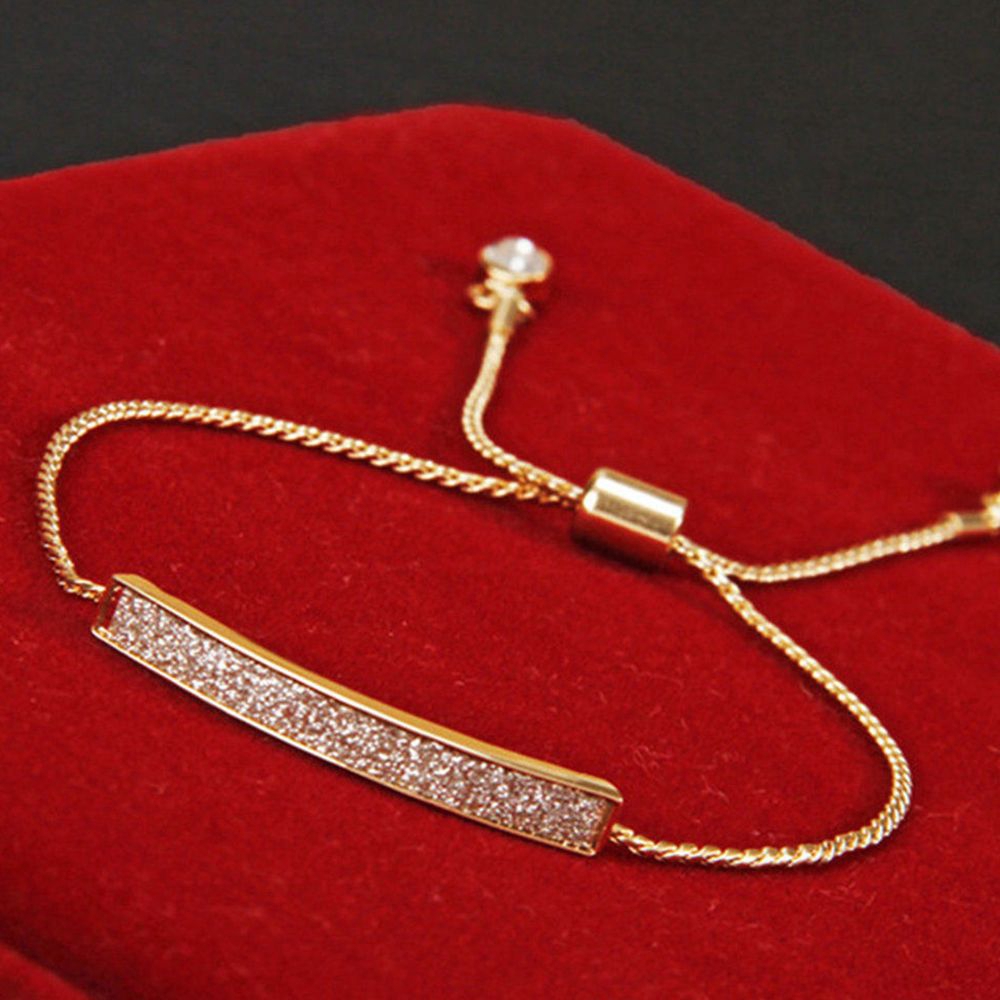 ALLGOODS Plated|Jewelry Pave Bar Slider Bracelet