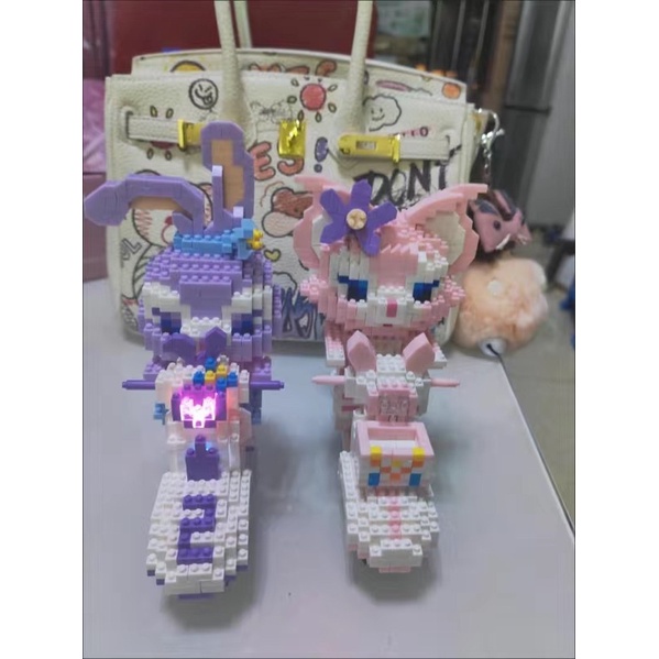 Mô Hình Lắp Ghép 3D Stella - LinaBell Xe Đua Có Đèn Led