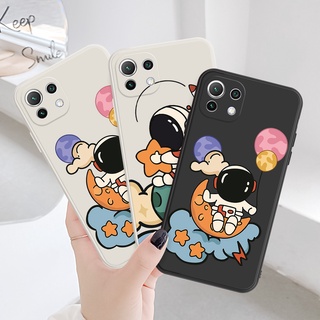 Ốp điện thoại dẻo H100 họa tiết hoạt hình phi hành gia cho OPPO A93 A74 A54 A75 A91 A16 A16S F11 PRO F17 F19 F15 F7 F5