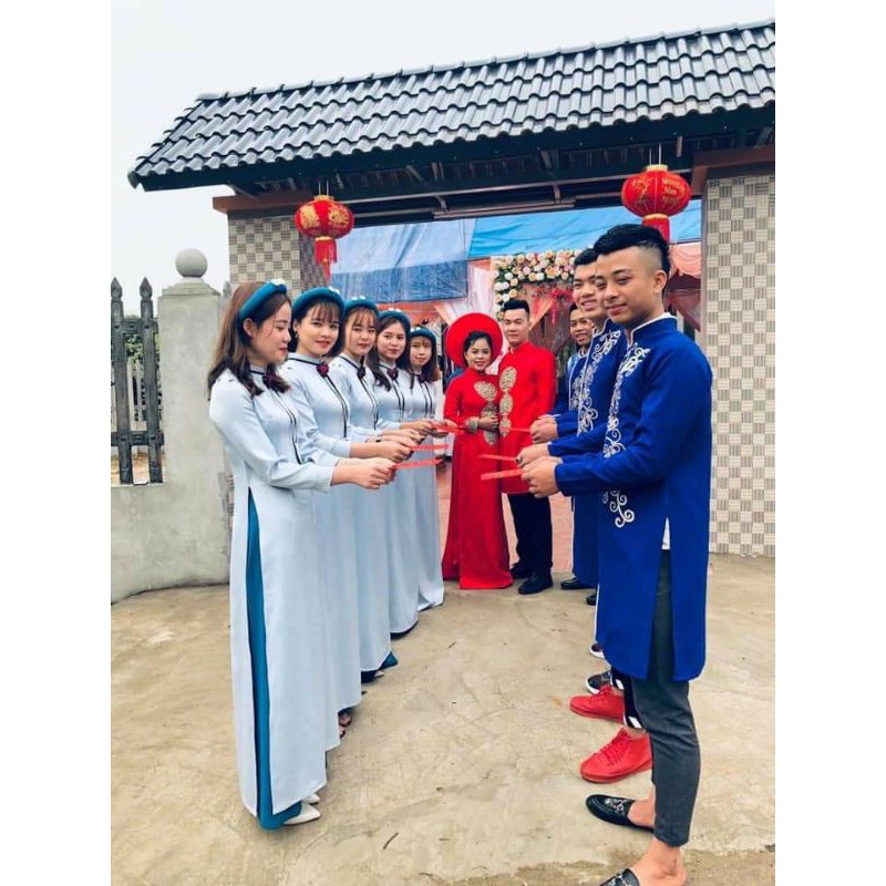 Áo dài phụ dâu siêu rẻ