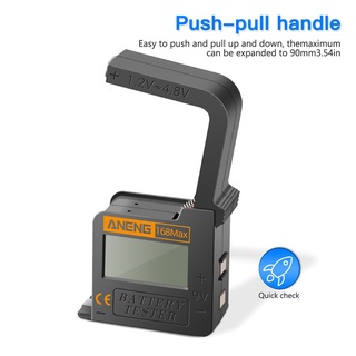 [CHOO] Battery Tester 1A Digital Display Battery Checker Plastic Portable Button Cell Capacity Analyzer