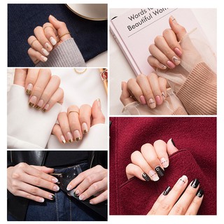 Miếng dán móng tay Silicon - Nail Wraps (14 miếng dán khô)