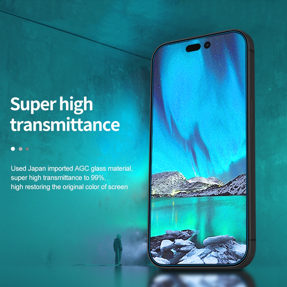 Kính cường lực NILLKIN 9H chống chói chống vân tay thích hợp cho iPhone 14 Pro Max