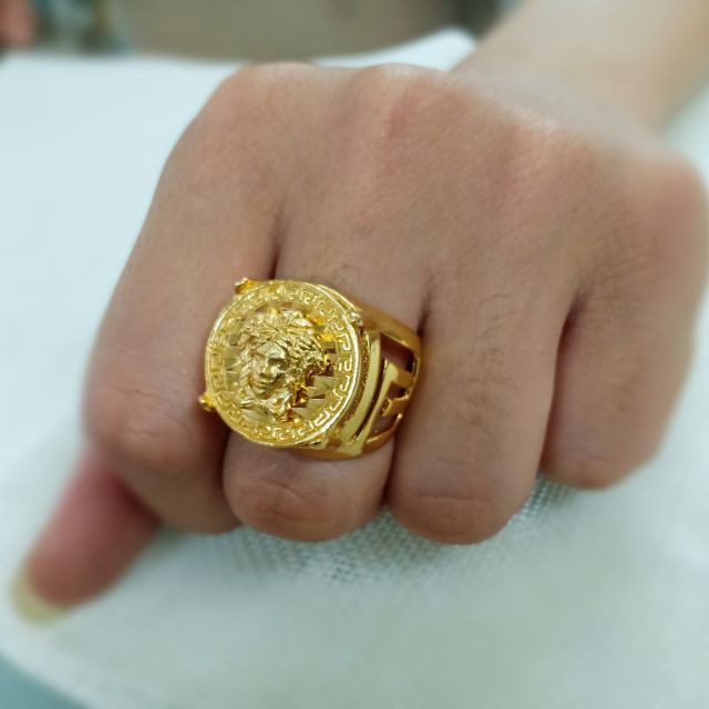 [[SHOP MỚI, BÁN LỖ ĐỂ LẤY ĐÁNH GIÁ]] Nhẫn nam Sơn Tùng Versace Ixora Jewelry NN05