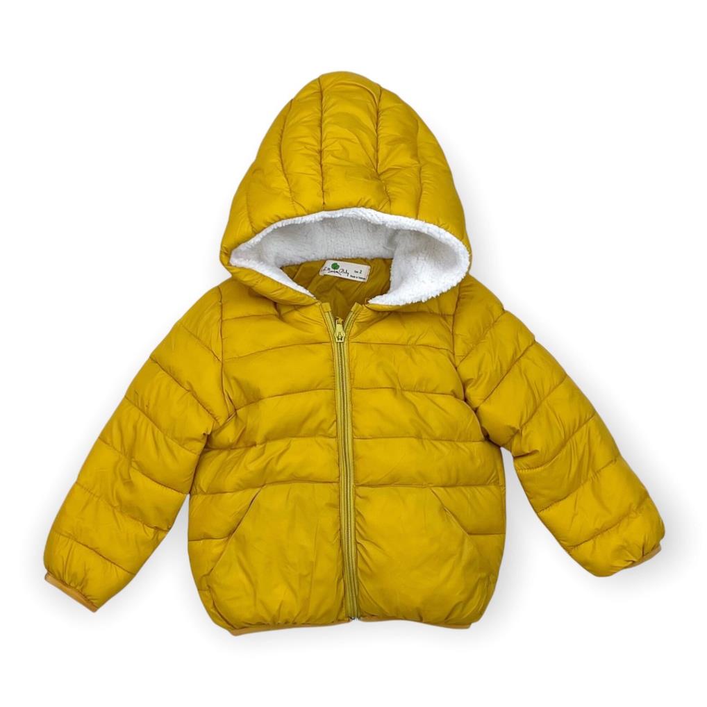 Áo phao siêu nhẹ mũ lông cho bạn sơ sinh 9m-36m