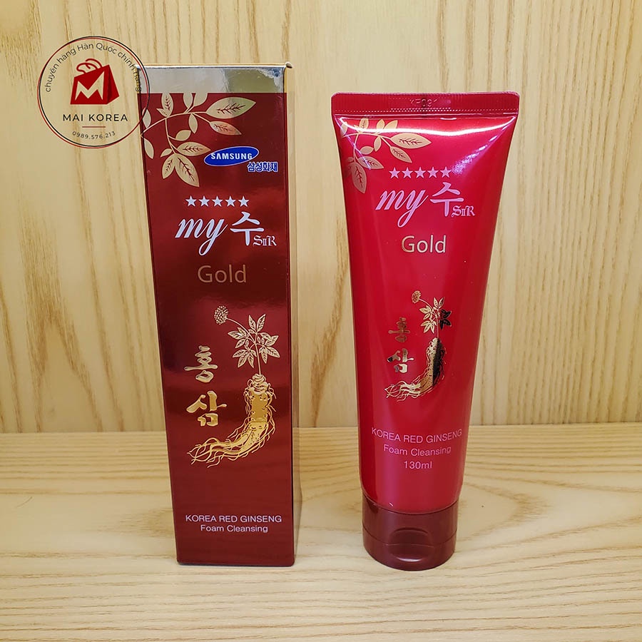 Sữa rửa mặt hồng sâm đỏ My gold Hàn Quốc