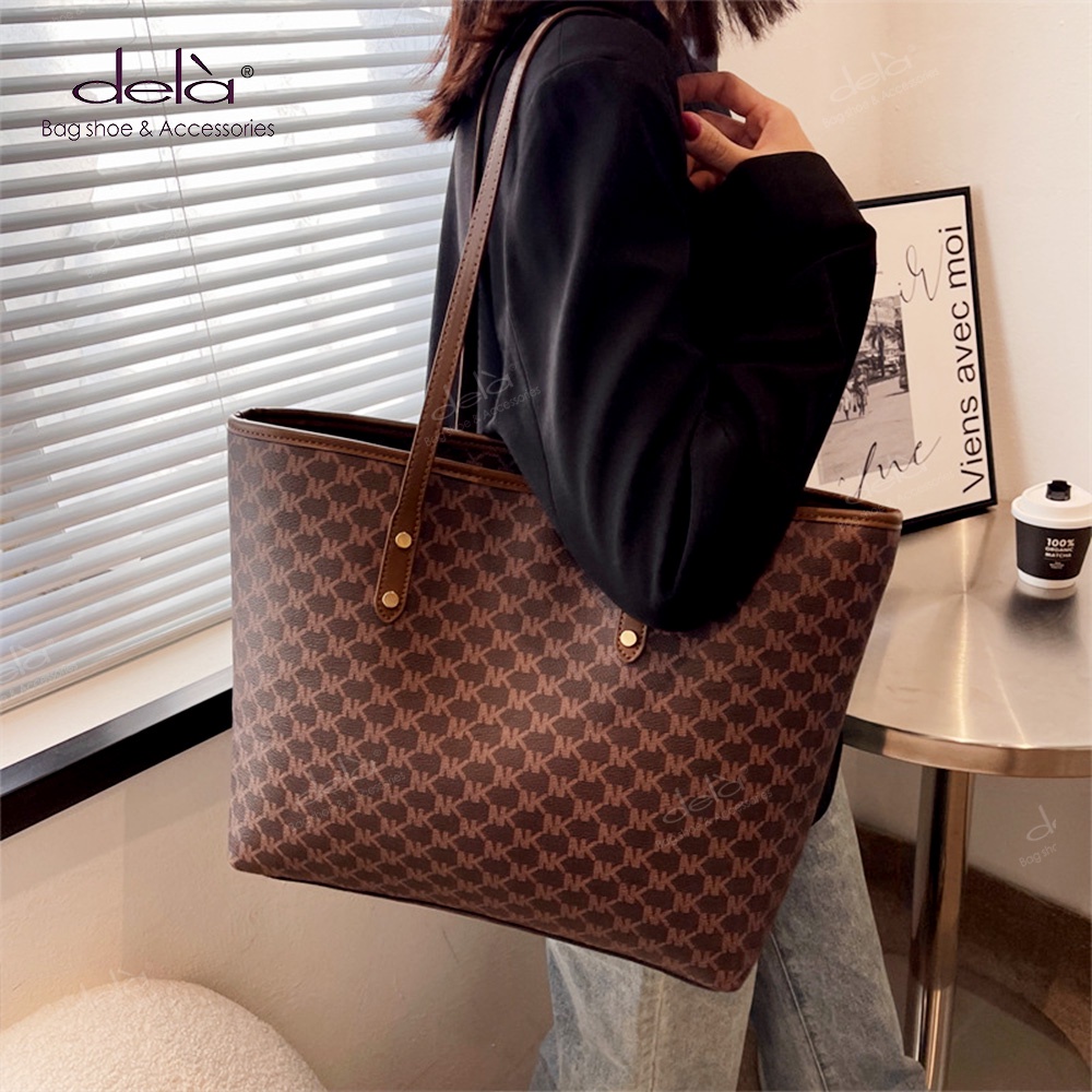 Dela Túi Xách Đeo Vai Sức Chứa Lớn Mẫu Mới Thời Trang Nhật Hàn Cho Nữ