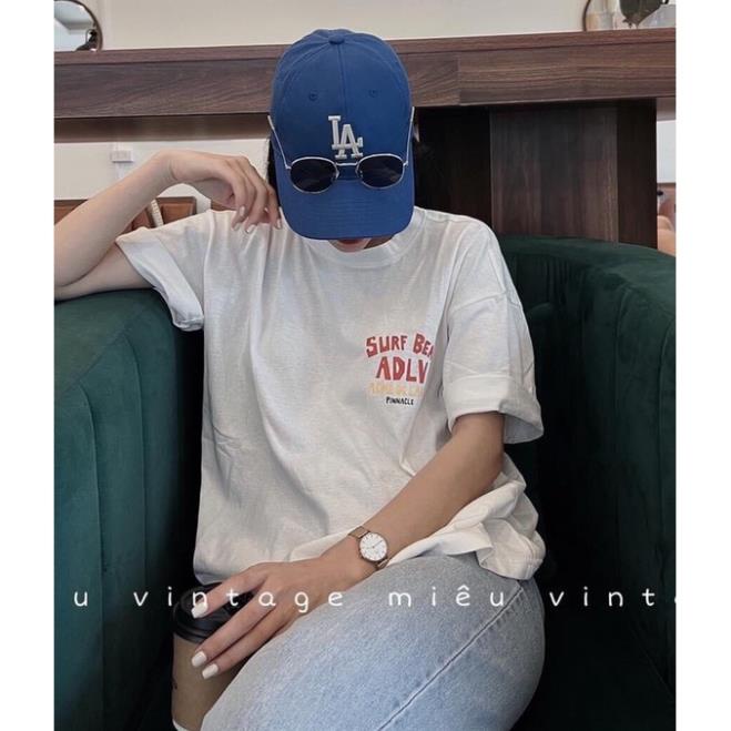 [XẢ KHO] Áo Thun Unisex Freesize Uzzang Nam Nữ, Phông Form Rộng Hình Gấu A.D.L.V(Hàng Sẵn, Ảnh Thật)