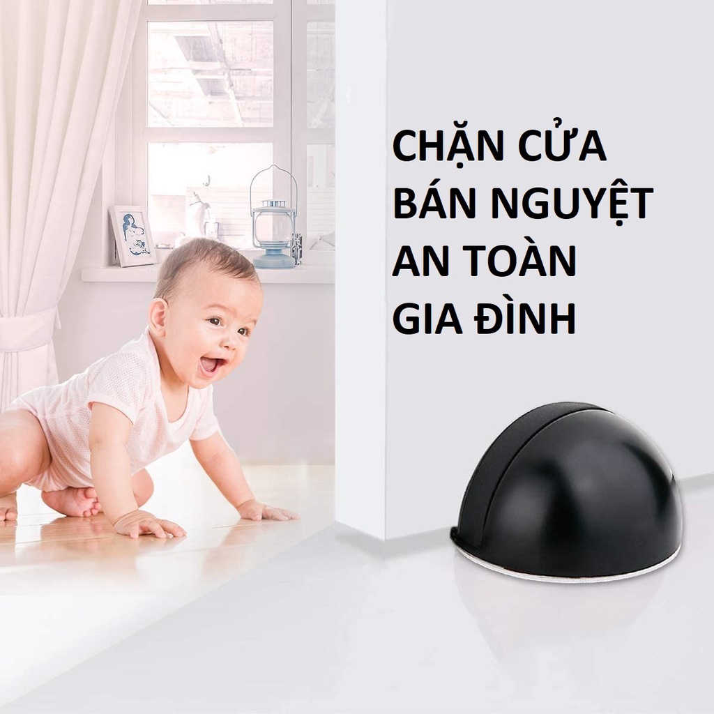 Chặn Cửa Bán Nguyệt, Chặn Cửa Nam Châm, Nhiều Màu Sắc Lựa Chọn, Sử Dụng Miếng 3M Dán Sàn, Không Bắt Vít. TakyHome 1200