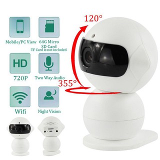 [GIÁ HỦY DIỆT] Camera IP Dua-HD không dây siêu nhỏ 360 độ HD 960P mini Robot - Quan sát mọi góc nhìn