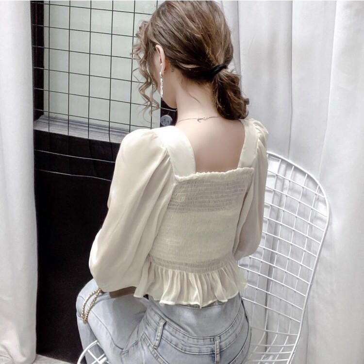 Áo Sơ Mi Tay Dài Chất Chiffon Thiết Kế Thanh Lịch Cho Nữ | BigBuy360 - bigbuy360.vn