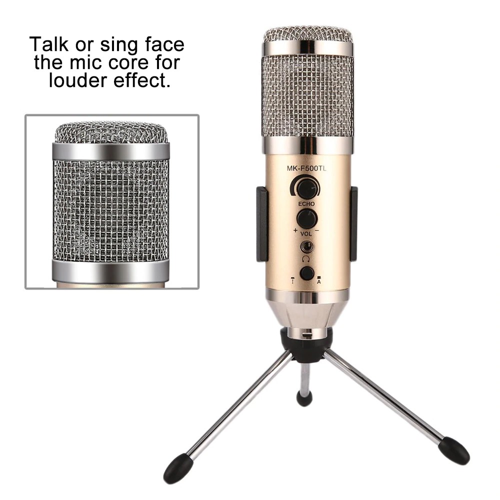 Micro thu âm livestream karaoke 3 trong 1 MK-F500TL