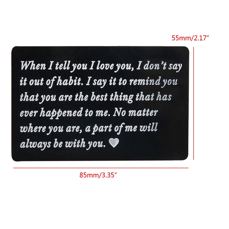 Flgo Ví Đựng Thẻ Mini Hình Trái Tim Màu Đen Và Bạc Giáng Sinh Cho Husband