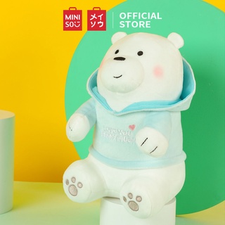 Miniso x We Bare Bears Đồ chơi sang trọng có áo choàng