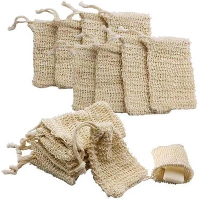 [Hàng mới về] Túi đựng xà phòng bằng sợi sisal tự nhiên tiện dụng