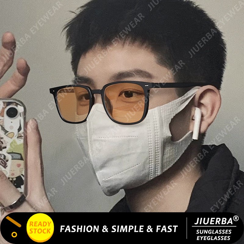 Kính Chống Nắng TR90 Tròng Vuông Oversize Thay Thế Thời Trang Hàn Quốc