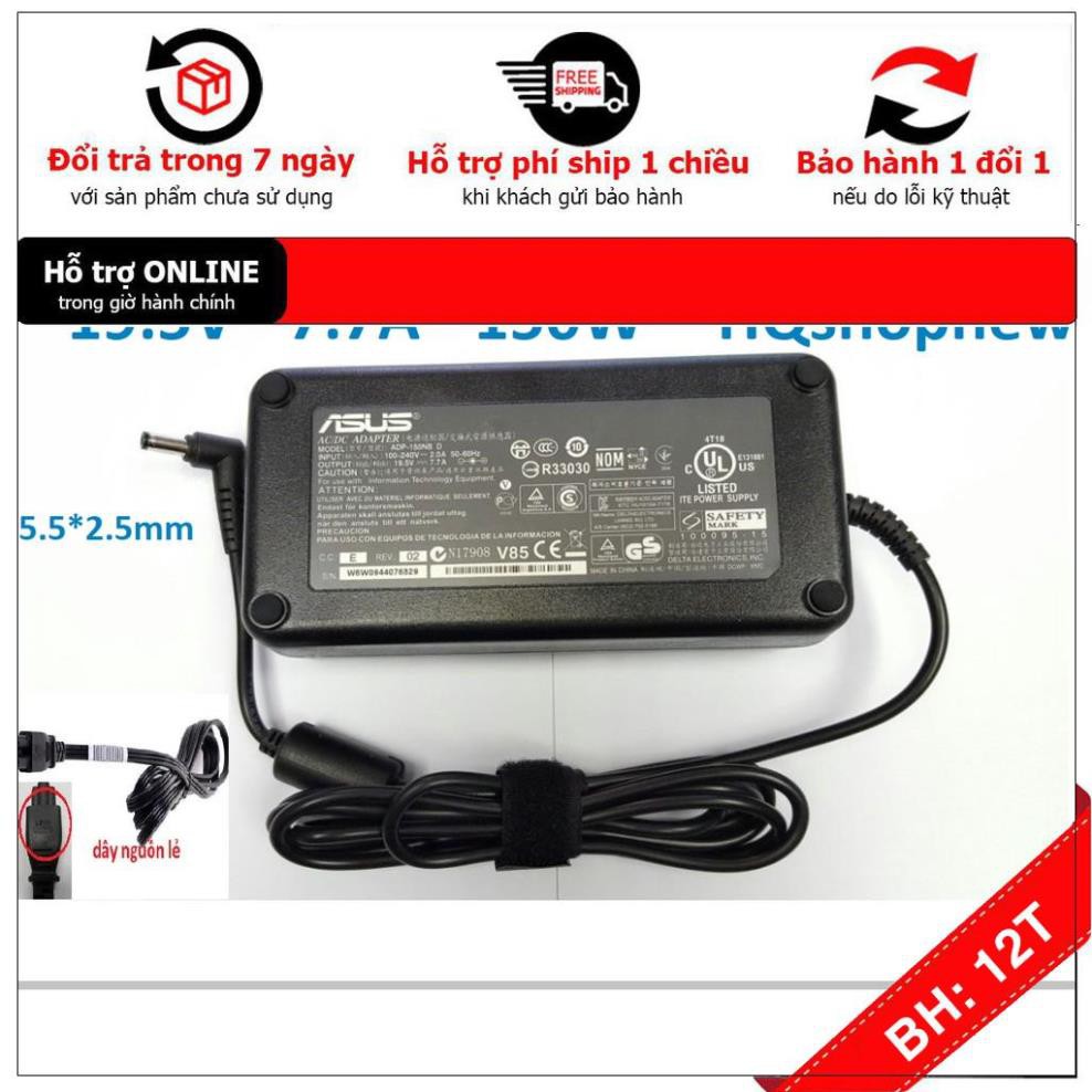 [BH12TH] ⚡️[Sạc zin]Sạc laptop Asus 19.5V - 7.7a - 150W ZIN