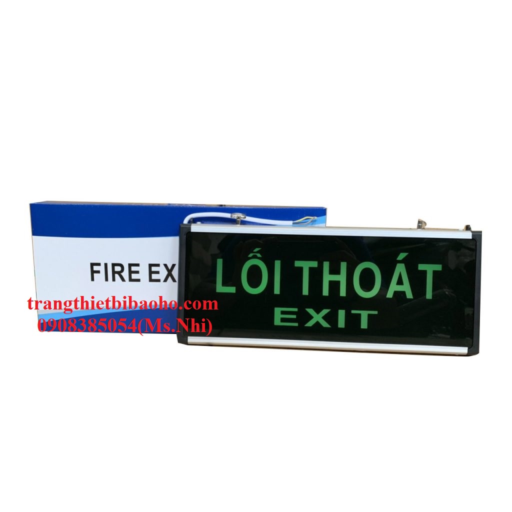 Đèn thoát hiểm Exit 2 mặt sử dụng điện 220V- Hình thật, hàng sẵn