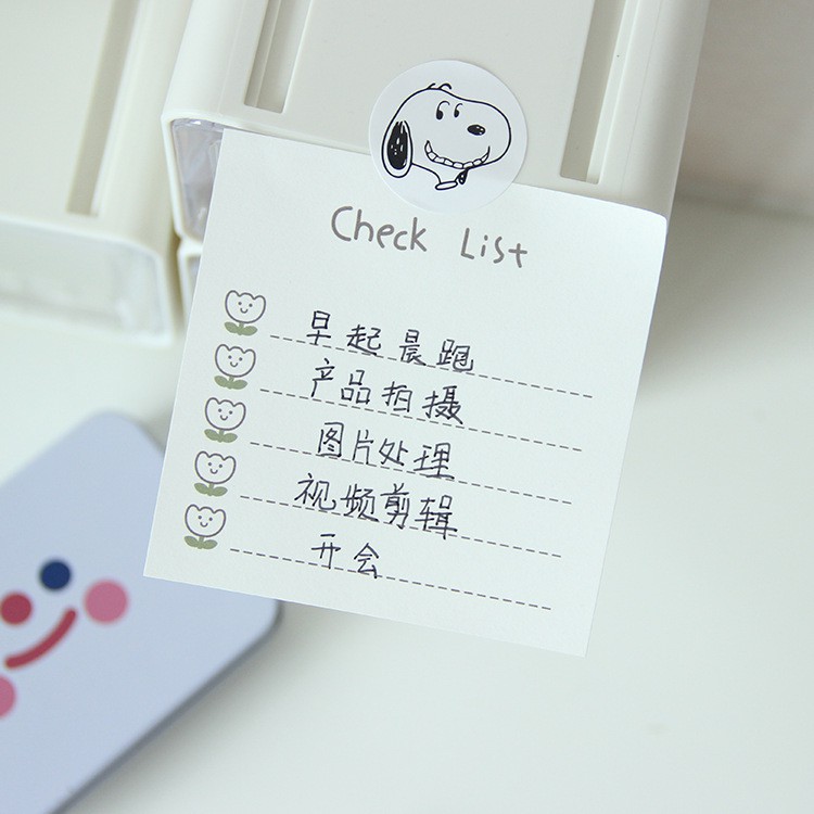Giấy ghi chú học sinh 50 tấm phong cách đơn giản dễ thương Hàn Quốc trang trí tài liệu ghi nhớ
