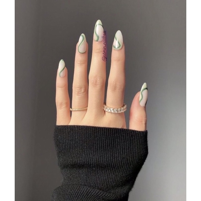 [ NAIL BOX ] móng úp thiết kế sẵn nailbox mẫu vẽ vintage