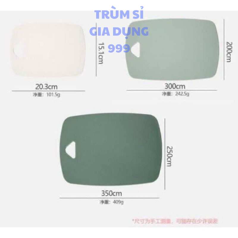 Set 3 Thớt Nhựa Kháng Khuẩn Nhiều màu hàng việt nam, bộ 3 thớt nhựa kháng khuẩn