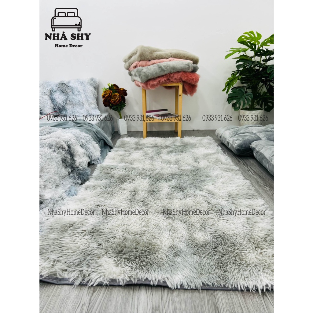 Thảm Lông Trải Sàn Size 80x1m6 - Trang Trí Phòng Ngủ - Nhà Cửa