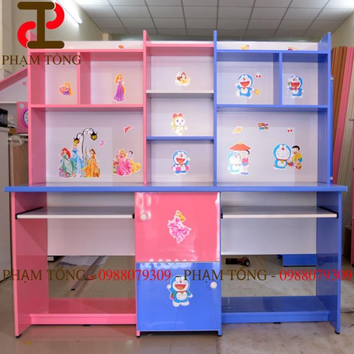 Bàn học đôi dành cho 2 bé  Miễn phí giao hàng