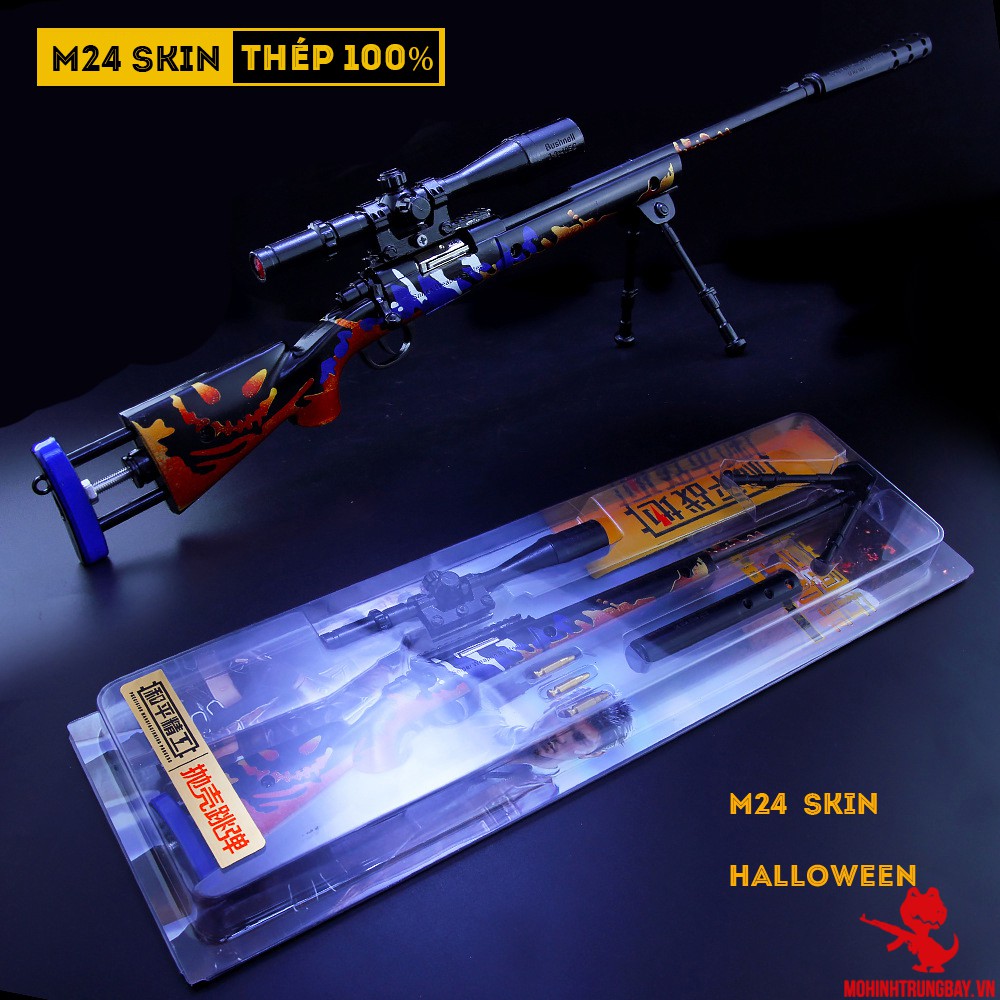 Mô Hình PUBG M24 Skin Haloween  Max Size Cao Cấp Tặng Kèm Full Phụ Kiện Và Kệ Trưng Bày