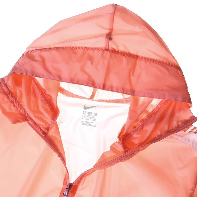 Áo khoác thể thao Nike mỏng có nón trùm bằng vải khô nhanh cho nữ