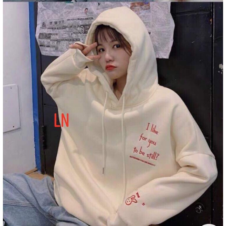 [FREESHIP ĐƠN TỪ 50K] Áo hoodie tay in thỏ LNG1119