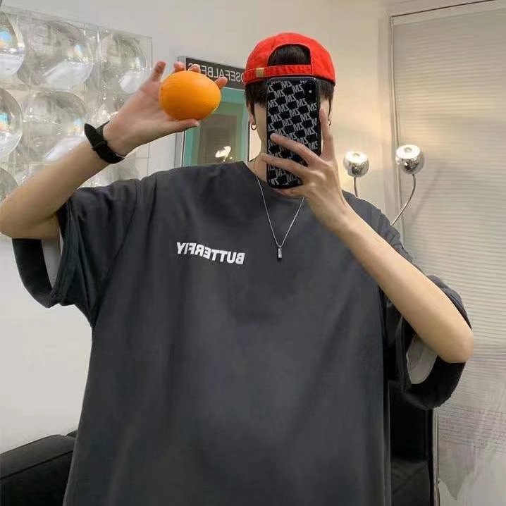 Áo Thun Nam Tay Ngắn Dáng Rộng In Hình Thời Trang Mỹ 2022